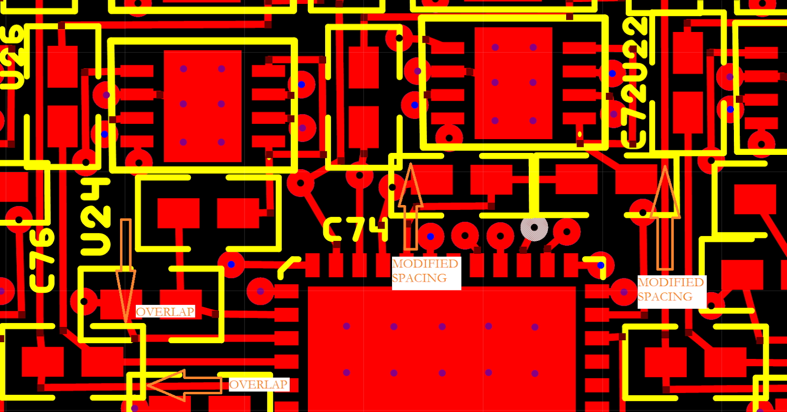 可能被全自動系統(tǒng)(機(jī)器裝配)拒絕的違反設(shè)計規(guī)則的實例 可能被全自動系統(tǒng)(機(jī)器裝配)拒絕的違反設(shè)計規(guī)則的實例
